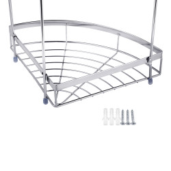 Полиця для ванної кімнати кутова Kroner KRM Rizze - ACC329-2