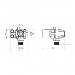 Реле тиску механічне Agua SK-9 Реле тиску механічне Agua SK-9