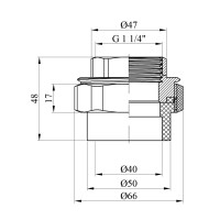 Американка PPR Baux 40х1 1/4" РВ