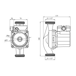 Насос циркуляційний Forwater WRS 25/4-180 Green (Wilo) Насос циркуляційний Forwater WRS 25/4-180 Green (Wilo)