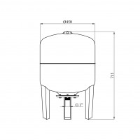 Гідроакумулятор вертикальний Forwater 80 л