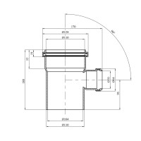 Трійник для внутрішньої каналізації Baux 110х50/90° Трійник для внутрішньої каналізації Baux 110х50/90°