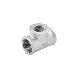 Трійник перехідний Karro 3/4"х1/2"х3/4" ВВВ нікельований KR-3213