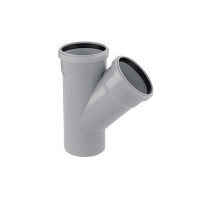 Трійник для внутрішньої каналізації Baux 110х110/45° Трійник для внутрішньої каналізації Baux 110х110/45°