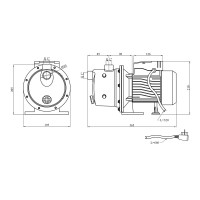 Насос поверхневий Forwater Premium JET 100S 1,1 кВт Насос поверхневий Forwater Premium JET 100S 1,1 кВт