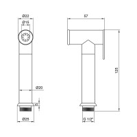 Лійка для гігієнічного душу Kroner KRM - C710