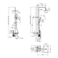 Душова система Agua Acero - AVION 04354AM Душова система Agua Acero - AVION 04354AM