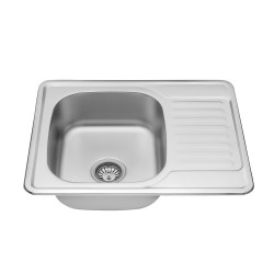 Кухонна мийка Kroner KRP Dekor - 6350 (0.8 мм)