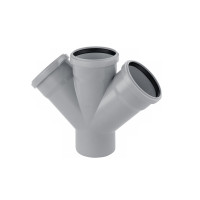 Хрестовина для внутрішньої каналізації Baux 110х110х110/45°