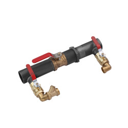 Байпас короткий в зборі STA (DN) 40 з напівпрохідним краном