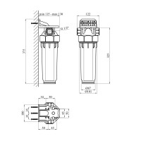 Фільтр магістральний в зборі Baux 1/2" Фільтр магістральний в зборі Baux 1/2"