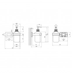Дозатор для рідкого мила Kroner KRP Graz - GRP95612 Дозатор для рідкого мила Kroner KRP Graz - GRP95612