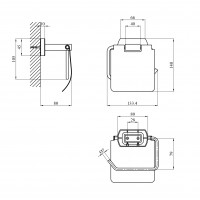 Тримач для туалетного паперу Kroner KRP Graz - GRP95607