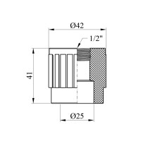 Муфта PPR Baux 25х1/2" РВ