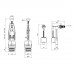 Комплект для бачка унітаза Agua KIT42 з боковим підведенням 1/2"