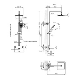 Душова система Kroner KRP Makon - C063 Душова система Kroner KRP Makon - C063