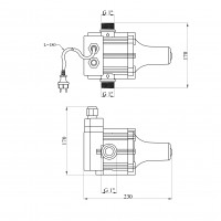 Реле тиску електронне із захистом від сухого ходу Forwater HS 10 Реле тиску електронне із захистом від сухого ходу Forwater HS 10