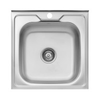 Кухонна мийка накладна Kroner KRP Dekor - 5050 (0.6 мм)