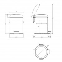 Відро для сміття Kroner KRP Graz - GRP406 5 л