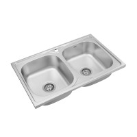 Кухонна мийка накладна Kroner KRP Satin - 5080Z (0.8 мм)