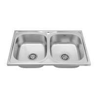 Кухонна мийка накладна Kroner KRP Satin - 5080Z (0.8 мм)