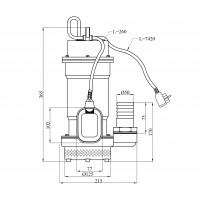 Насос фекальний Forwater SWP-14-11-1,1 кВт