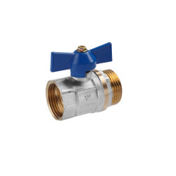 Кран кульовий Valves 1" ВЗ PN30 синій метелик Кран кульовий Valves 1" ВЗ PN30 синій метелик
