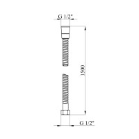 Шланг для душу Kroner KRM - C602 150 см