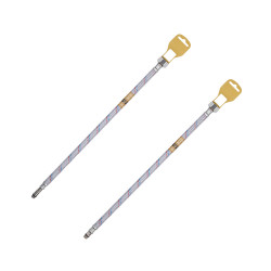 Гнучка підводка для підключення змішувача Kroner KRM 1/2"хМ10 ВЗ 120 см в нейлоновому обплетенні покритому ПВХ (пара) Гнучка підводка для підключення змішувача Kroner KRM 1/2"хМ10 ВЗ 120 см в нейлоновому обплетенні покритому ПВХ (пара)