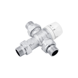 Змішувальний термостатичний кран Karro 3/4" ЗЗЗ нікельований KR1081