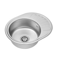 Кухонна мийка Kroner KRP Satin - 5745 (0.8 мм)