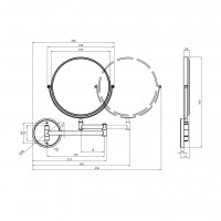 Дзеркало косметичне Kroner KRP Graz - GRP1118 Дзеркало косметичне Kroner KRP Graz - GRP1118