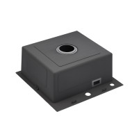 Комплект кухонна мийка Kroner Gebürstet-5050HM + змішувач Küche-C031BLK + дозатор Spender-016