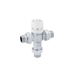Змішувальний термостатичний кран Karro 1/2" ЗЗЗ нікельований KR-1081