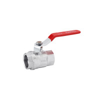 Кран кульовий Karro "Standart+" 3/4" ВВ PN40 ручка, нікельований