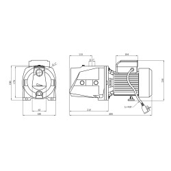 Насос поверхневий Forwater JSW 10M 1,1 кВт Насос поверхневий Forwater JSW 10M 1,1 кВт