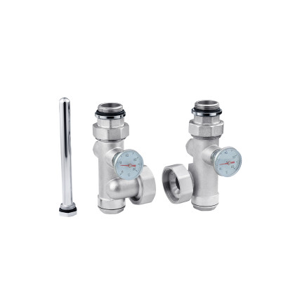 Конектор для підключення циркуляційного насосу Karro 1" ВЗ нікельований KR-88148