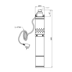 Насос глибинний Grandwater 4S GWDa-0,75 кВт