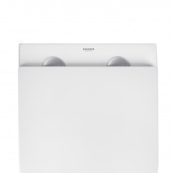 Унітаз підвісний безобідковий Kroner Harz WHI493736 RIMLESS з сидінням Slim Duroplast / Soft-close / Quick relase (KH493736WHIR)