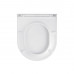 Унітаз підвісний безобідковий Kroner Harz WHI493736 RIMLESS з сидінням Slim Duroplast / Soft-close / Quick relase (KH493736WHIR)