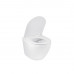 Унітаз підвісний безобідковий Kroner Harz WHI493736 RIMLESS з сидінням Slim Duroplast / Soft-close / Quick relase (KH493736WHIR)
