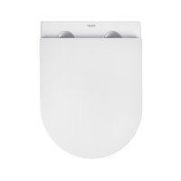 Унітаз підвісний безобідковий Kroner Harz WHI493736 RIMLESS з сидінням Slim Duroplast / Soft-close / Quick relase (KH493736WHIR)