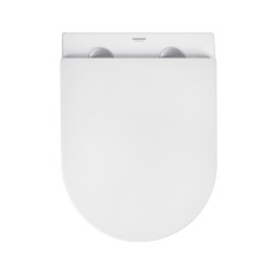 Унітаз підвісний безобідковий Kroner Harz WHI493736 RIMLESS з сидінням Slim Duroplast / Soft-close / Quick relase (KH493736WHIR)