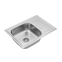 Кухонна мийка Kroner KRP Satin - 6950 (0.8 мм)