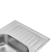 Кухонна мийка Kroner KRP Satin - 6950 (0.8 мм)