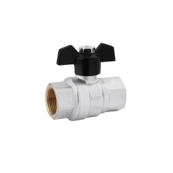 Кран кульовий Karro "Perfect" 3/4" ВВ PN40 метелик, нікельований