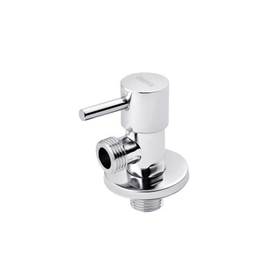 Кран приладовий для підключення Karro 1/2"х1/2" ЗЗ хромований KR-3110