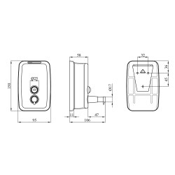 Диспенсер для рідкого мила Kroner KRM Rizze - ACC405-5