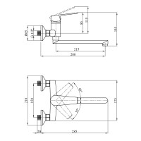 Змішувач для кухні Kroner KRP Brocken - С040 Змішувач для кухні Kroner KRP Brocken - С040