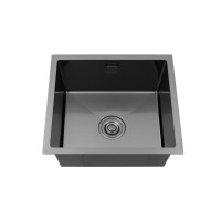 Кухонна мийка Kroner KRP Schwarze - 4843HM PVD (3.0/1.0 мм)
